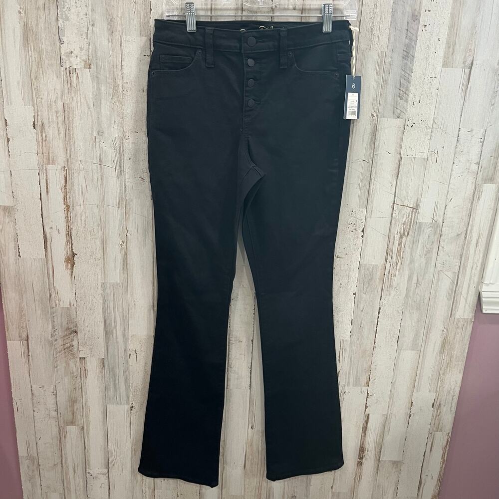 New! Universal Thread Black Button Fly High Rise Skinny Bootcut Jeans Womens 6